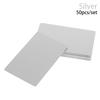 50 Stück/Set DIY Lasergravur Metall Visitenkarte Aluminiumlegierung Rohling zum Markieren Spezielles Logo Druckkarte Bürobedarf