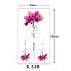 Waterproof Tattoo Stickers: English Letters, Flowers & Butterfly Sketches