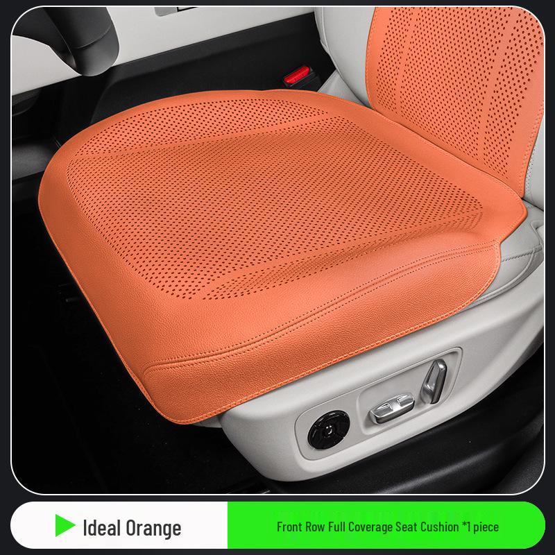 Universal Perforated Breathable Car Seat Cushion for Five-Seat Vehicles - Year-Round Ventilation