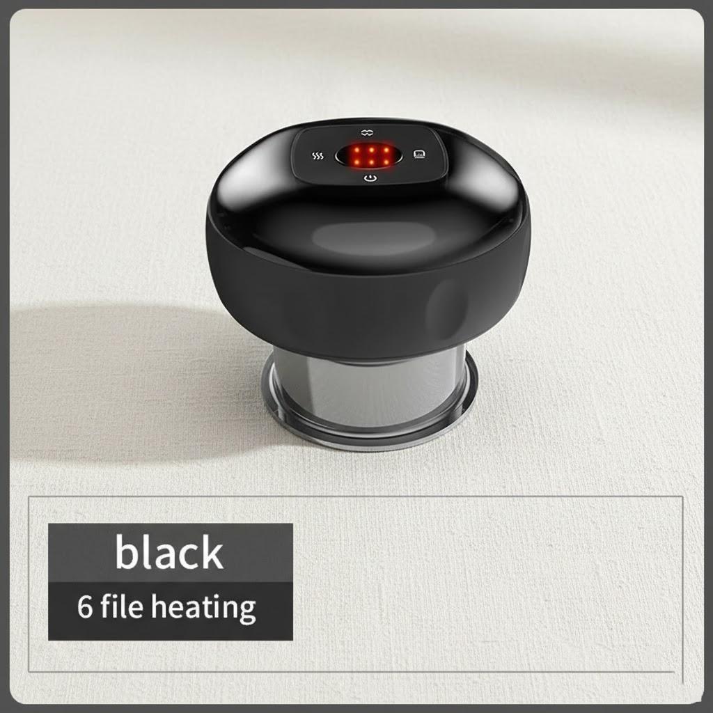 

Electric Cupping Massage Vacuum Suction Body Slimming Guasha Professional Suction Cups for Back Massager чёрный