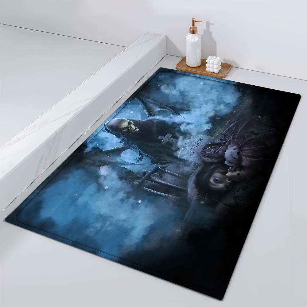 

Door Mat Bedside Entrance A-Avenged Bath Floor Decoration Heavy Corridor Door Mat Carpet Living Sevenfold Room Metal Balcony 40cm x 60cm