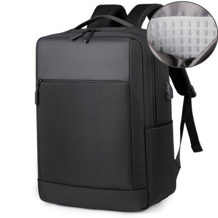 

Мужской рюкзак для деловых поездок, высококлассная сумка для компьютера, большая вместимость, простой мужской рюкзак чёрный