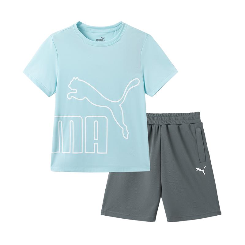 PUMA Casual Sportswear Performance Pink Green Kids  353224119202-40301 170