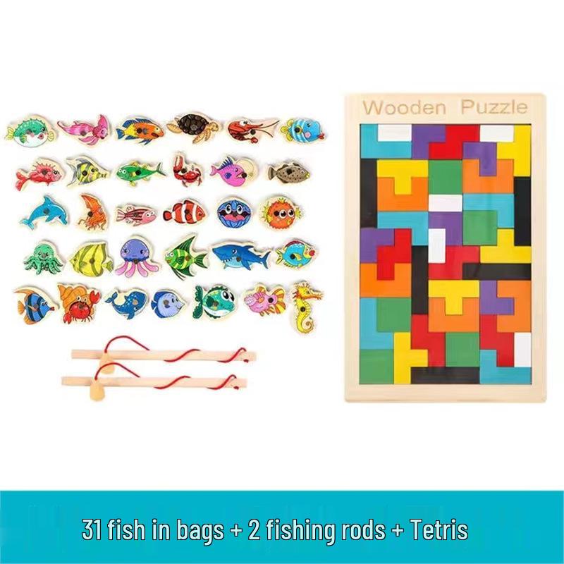 Toddler Educational Magnet Fishing Game for Ages 1-3 Years - Concentration and Thinking Training Toy