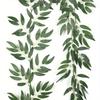 1Pc Simulation 76.77 Inch Green Willow Leaf Soft Rattan for Wedding Home Outdoor Courtyard Patio Garden Decoration