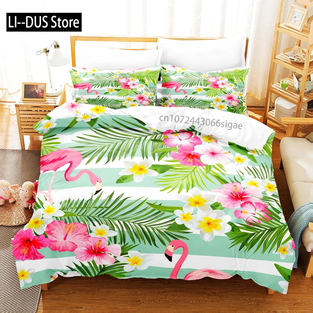 Firebird Bedding Set Single Twin Full Queen King Size Flamingo ed Set Aldult Kid Bedroom Duvetcover Sets 3D Anime Animal 037