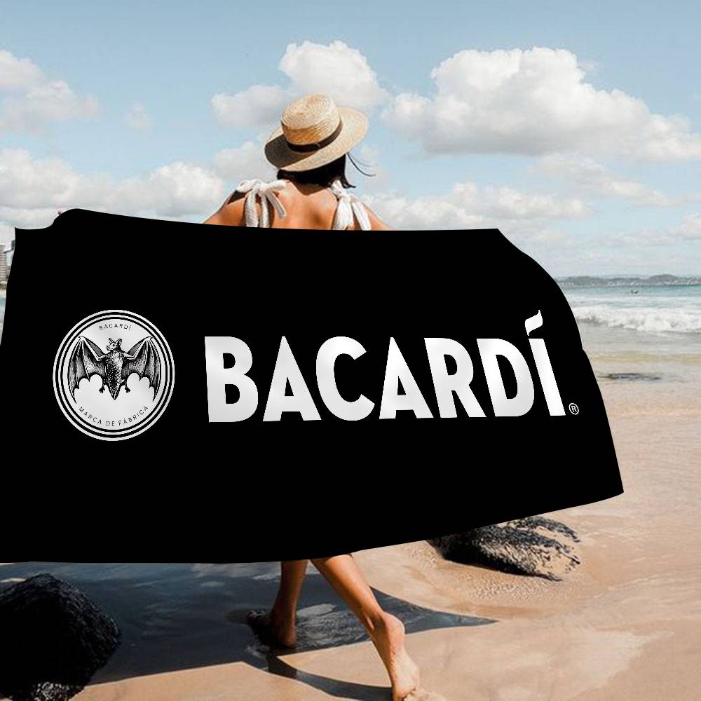 B-Bacardis Rum Große Mikrofaser Strandtücher Schnelltrocknendes Handtuch Sand Strandtücher Poolhandtuch für Reise Schwimmbad Yoga