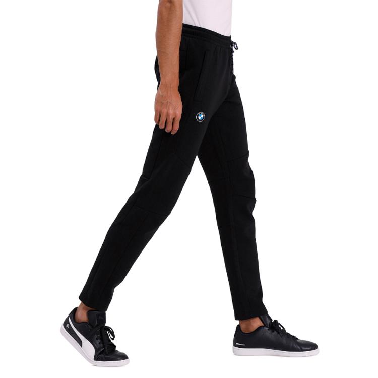 Puma BMW Racing Series Printed Letter Drawstring Knit Pants Men Bottoms Black 597098-01