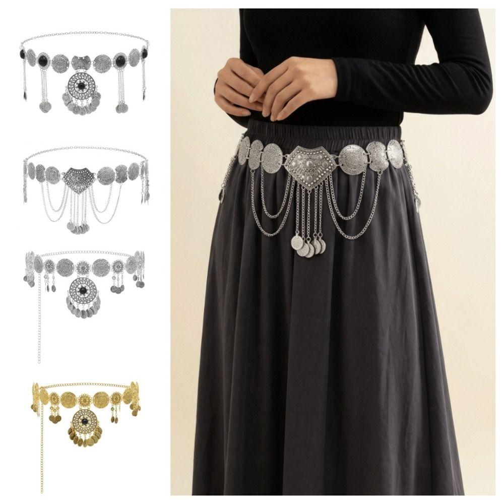 Pendant Ethnic Style Belt Metal Body Chain Fashion Tassel Belly Chain Women