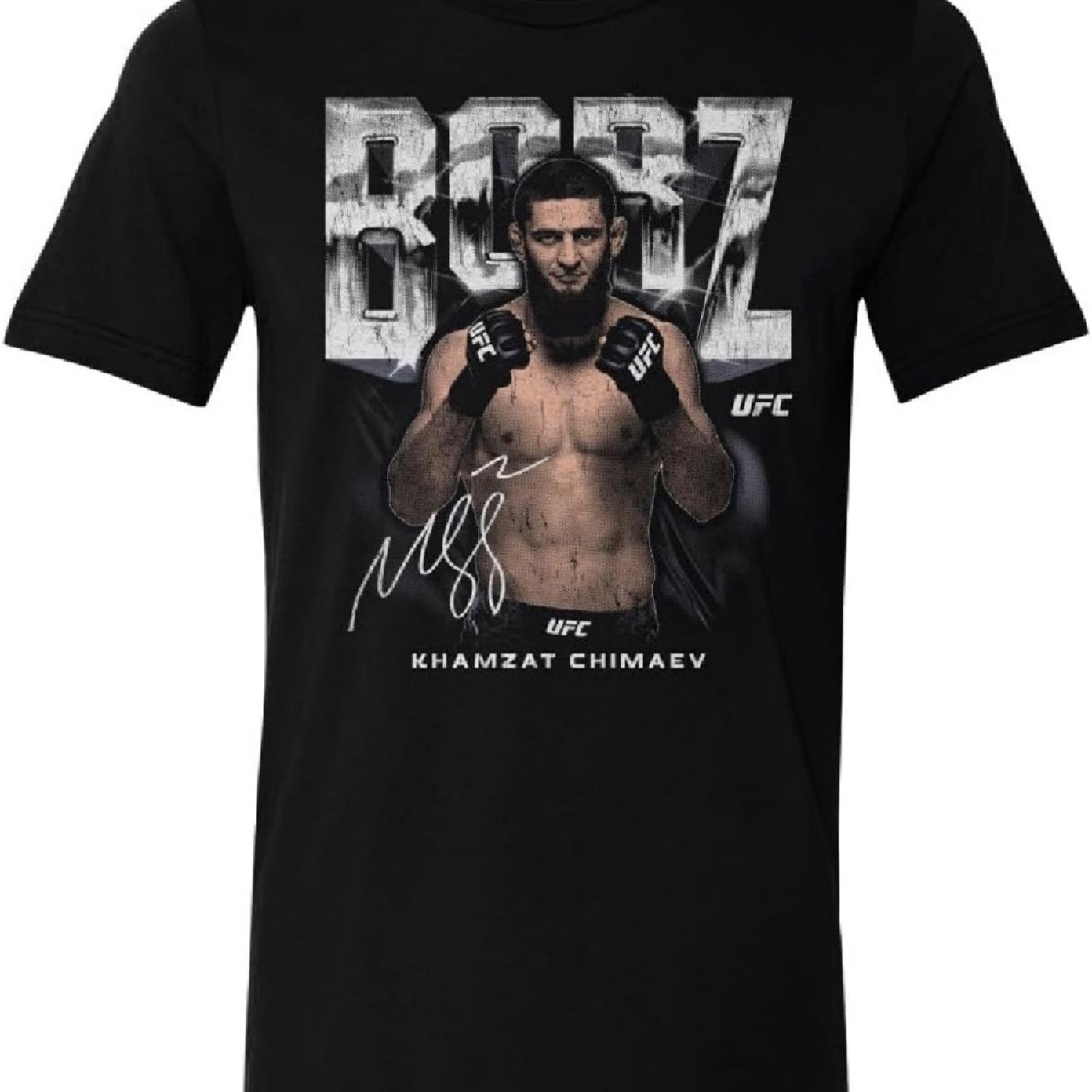 

Футболка UFC 500 LEVEL Хамзат Чимаев - Хамзат Чимаев Борз WHT_1 M чёрный