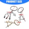 Double Theme Dance Headphone Keychain Artistic Alloy Accessory Compact Design Ballet Bag Charm Keyholder For Enthusiasts
