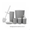 6 Pieces Bath Accessory Set with Soap Dispenser Matte Vanity Modern for