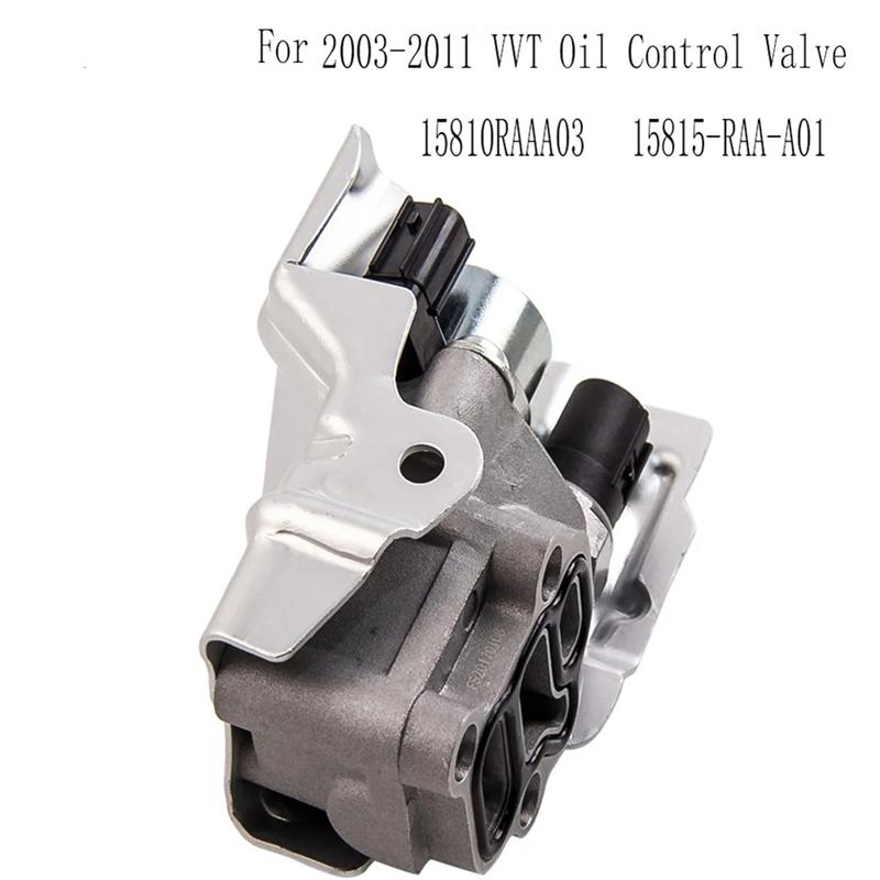 Langlebiges VTEC-Magnetventilspulenventil 15810RAAA03 Für Honda 2003-2011 Ölregelventil VVT 15815-RAA-A01