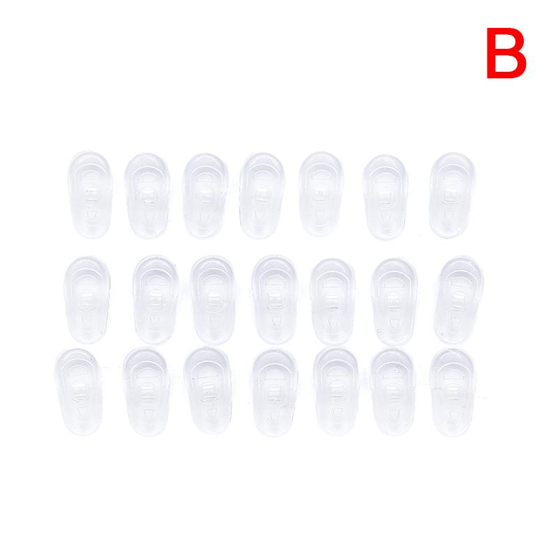 

10 пар мягких прозрачных силиконовых носоупоров для очков, нескользящих для глаз