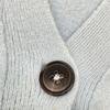JIL SANDER 24AW J01HP0002 Light Blue Wool Button Knit Cardigan tops 44 Light blueUsed