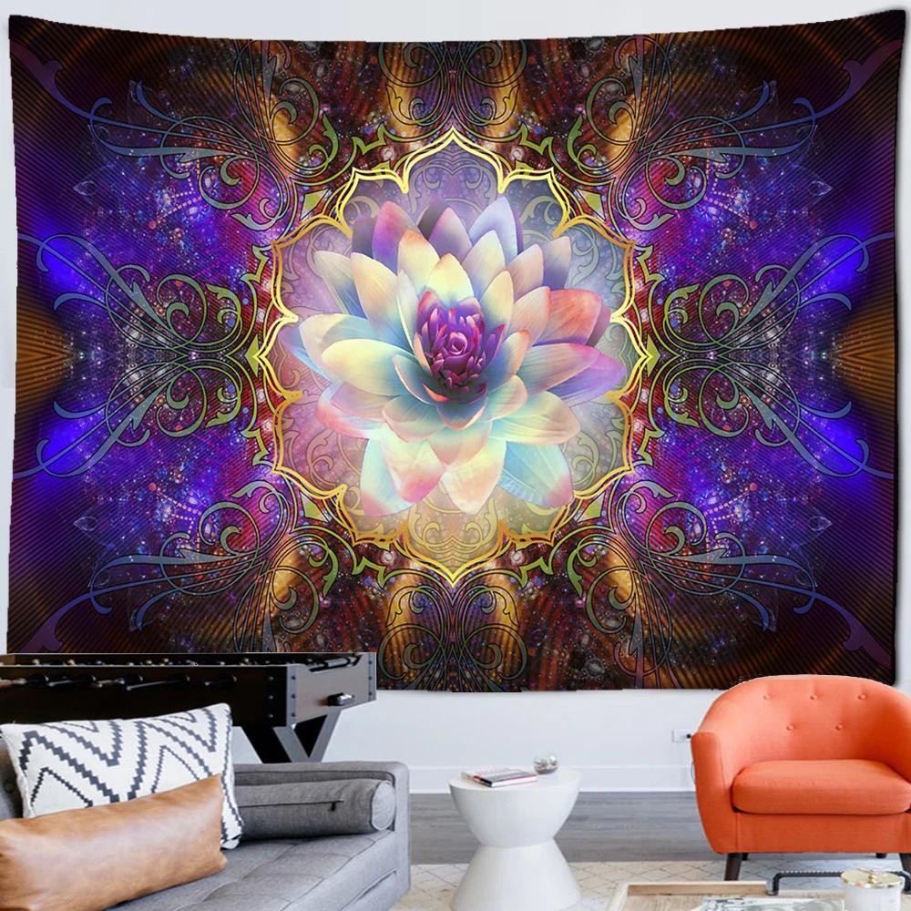 Colorful Wall Hanging Tapestries Mandala Tapestry Hippie Chakra Tapestry Boho Decor Wall Cloth Yoga Mats Bohemian Fabric