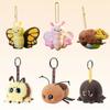 Cute Butterfly,Bee,Plush Small Pendant Key Chain Stuffed Insect Snail,Cicada,Cockroach Soft Doll Key Backpack Pendant Bag Charm