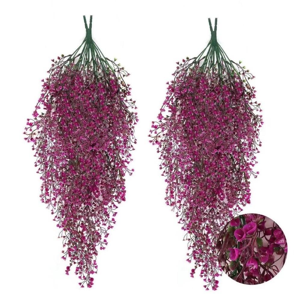 UV Resistant Fake Flowers Vine Design Wisteria Flowers Indoor Decorations