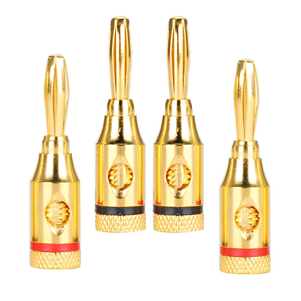 

Gold plated Pure Copper Audio Speaker Cable Connector Banana Head Plug