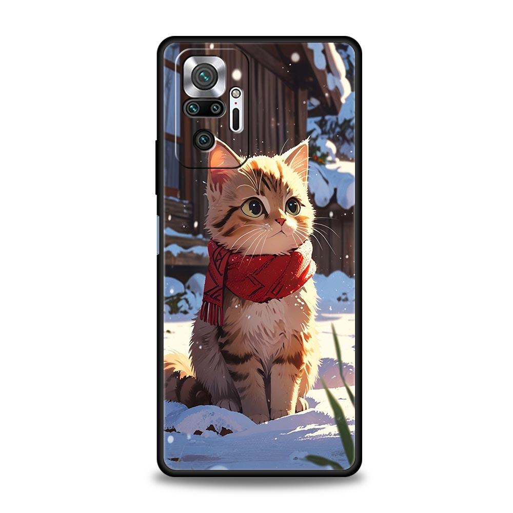 Daily Life of Cute Cats Phone Case For Xiaomi Redmi Note 14 13 5G 10 11 12 Pro Plus 4G 14C 13C 12C 10C Black Cover