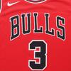 Nike Vintage Breathable Sleeveless Basketball Jersey, Fan Edition, Chicago Bulls, Wade #3 Men Tops Red 864465-658