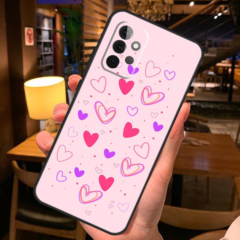 Heart Cartoon Girls Case For Samsung Galaxy A36 A56 A26 A16 A06 A53 A33 A13 A12 A32 A52 A55 A35 A15 A54 A34 A14