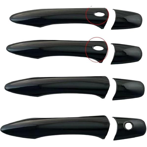 

2008-2013 Fit for Infiniti EX35 EX37 FX35 FX37 FX50 Black Carbon Car Accessory Door Handle Cover Trim Paste(Black 2 Smart Hole) Black 2 Smart Hole