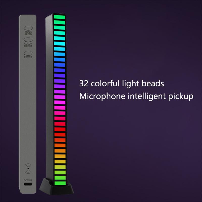 Led Rgb Music Sound Light Bar compatibil Bluetooth Control aplicație Luminozitate reglabilă Ritm muzical