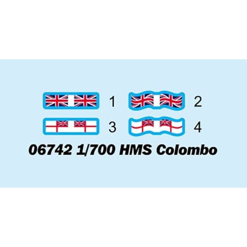 Trumpeter 1/700 Royal Navy Light Cruiser HMS Colombo Plastic Model 06742