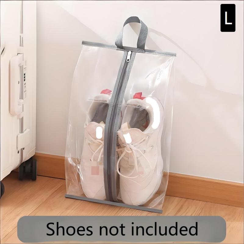 Waterproof Transparent Shoe Storage Bags 12PCS Travel Organizer for Boots Slippers and Sports Shoes in Hotel