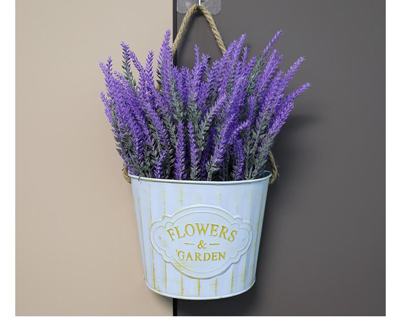 Vintage Wrought Iron Wall-Mounted Flower Pot and Hanging Basket