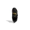 Adidas Deep Threat Comfortable Trendy Breathable Mid-Top Kids Basketball Shoes Kids Basketball Shoes Black Gold FX8644