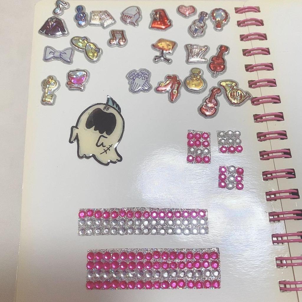 Used Sticker Book Heisei Retro Plump Glitter Shakashaka Transparent Doumori Lolita
