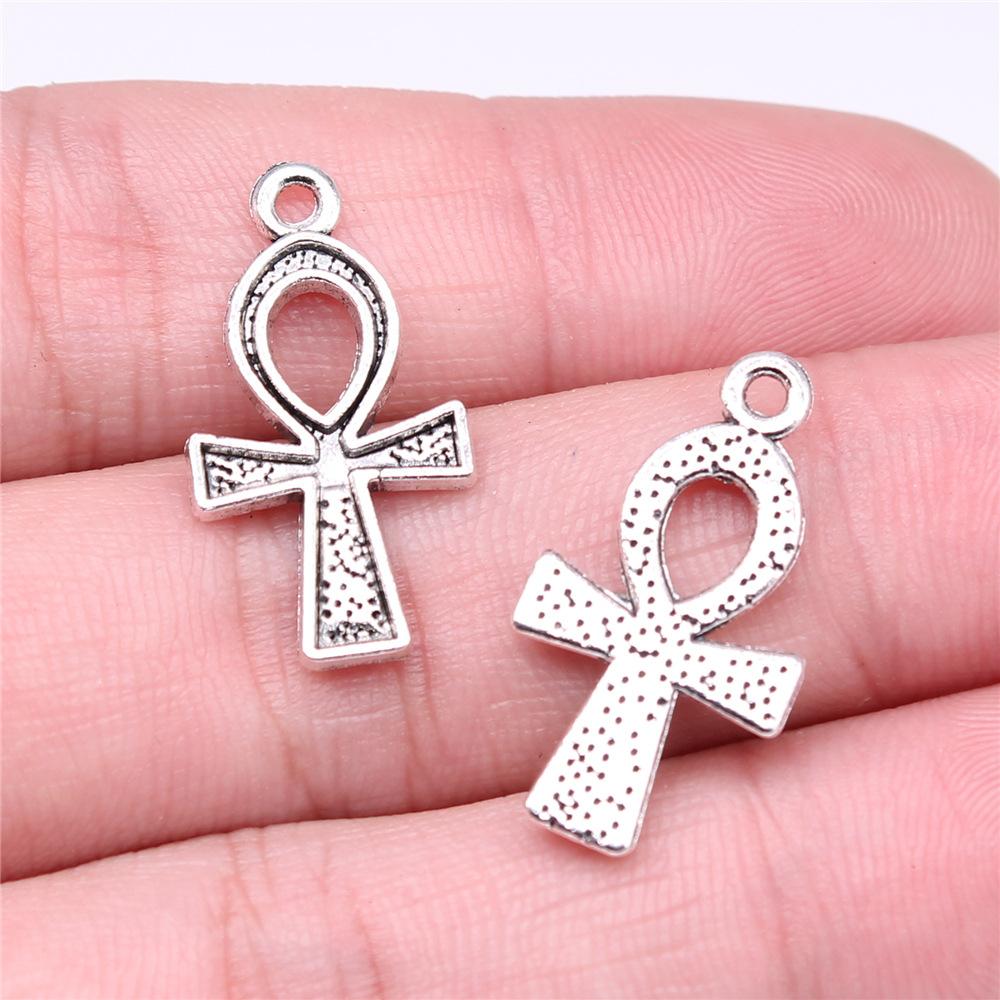 

10pcs Charms Ancient Egypt Ankh Life Symbol Cross Pendants DIY Crafts Making Findings Tibetan Life Key Ankh Cross Charms