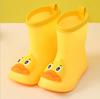 New Style 3D Children's Rain Boots Kids Baby Cartoon Water Shoes Infant Waterproof Non-Slip Warm Water Shoes Rubber Boots