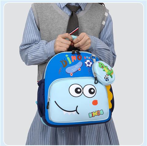Schoolbag Cartoon Dinosaur Whale Kindergarten School Bag Children's Backpack Cute and Lightweight Boys and Girls School Backpack New