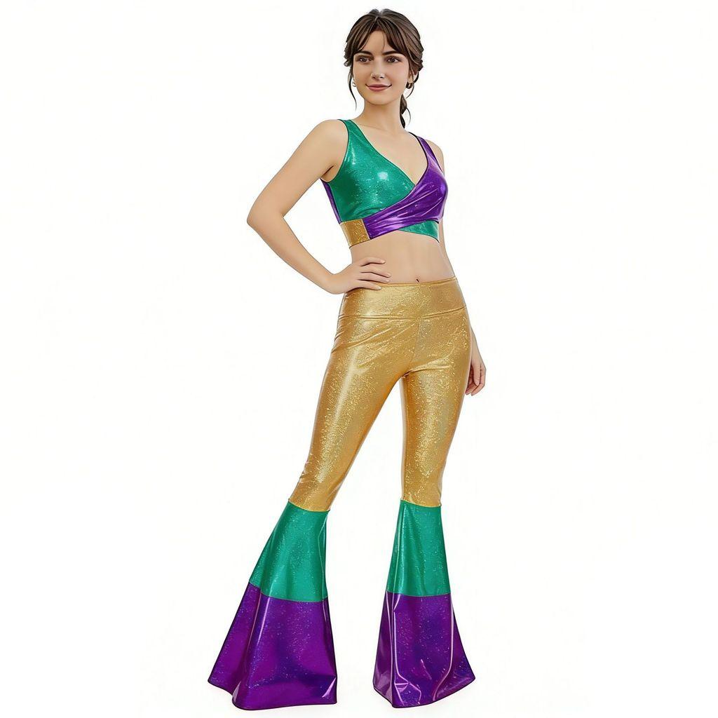Fantasy Festival Costume Set For Women With Polyester Fabric Perfect For Halloween And Stage Performances