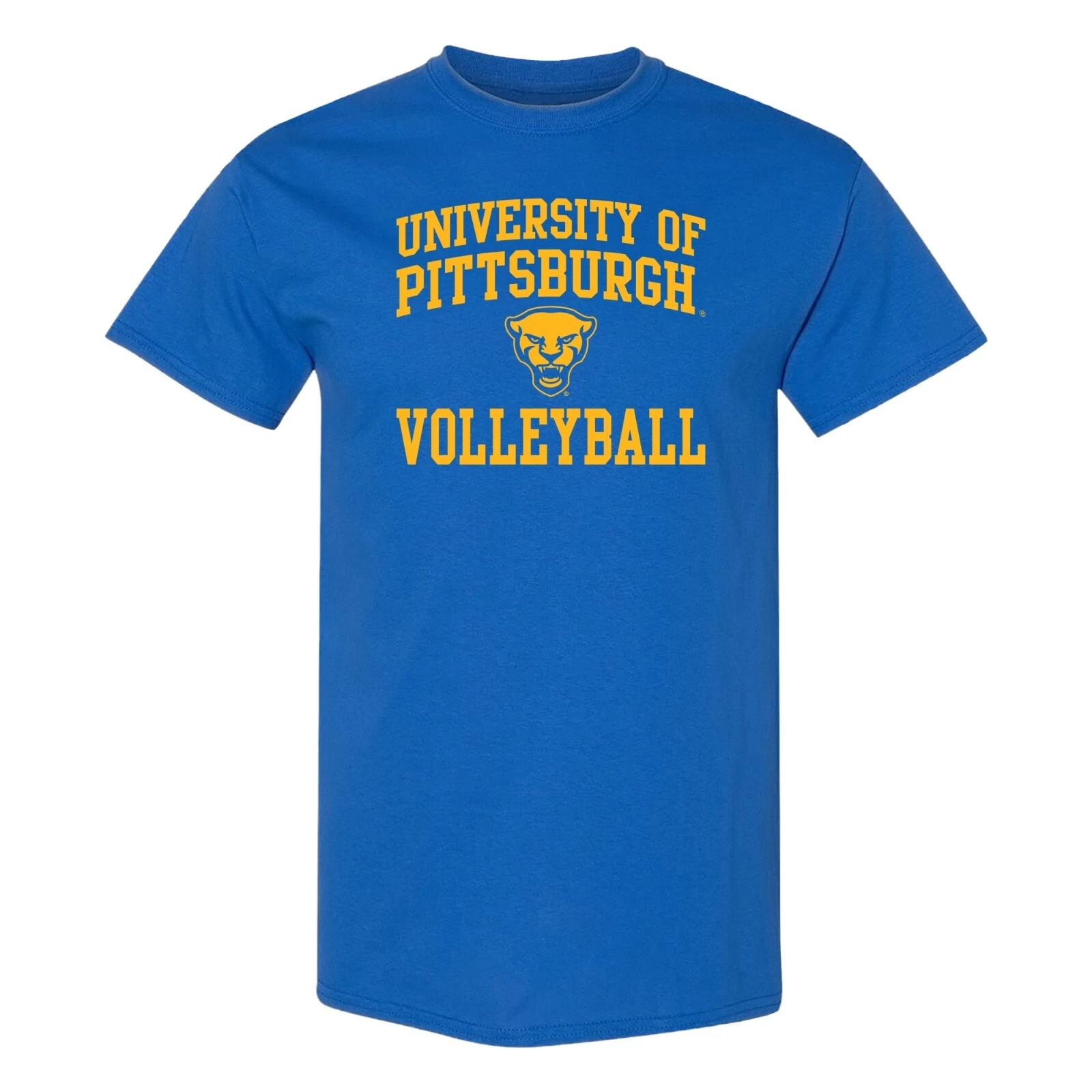Pittsburgh Arch Logo Volleyball T-Shirt - Royal S