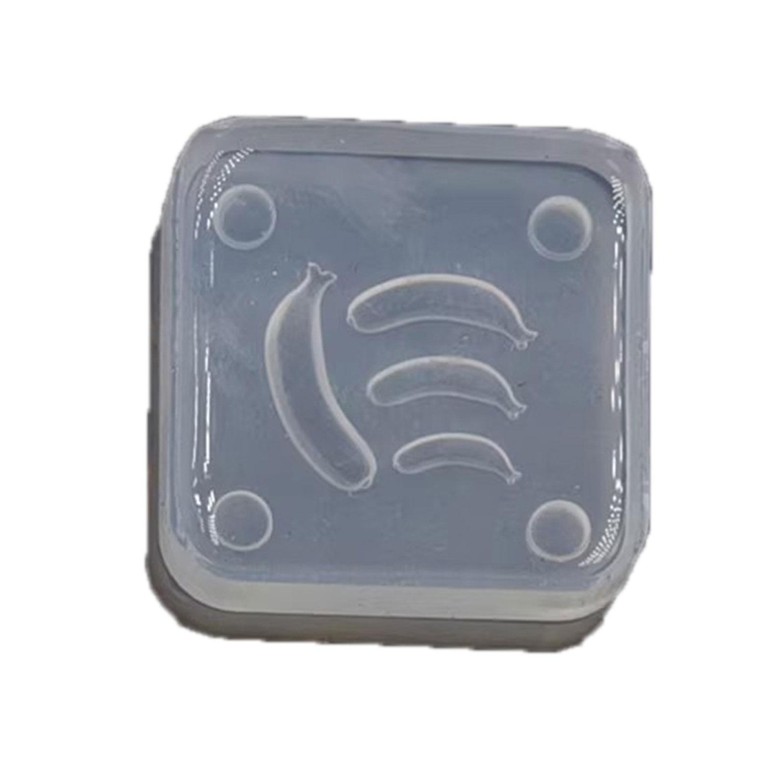 

Гибкая силиконовая форма для банана для создания реалистичной миниатюрной еды для хобби и использования на художественных занятиях S