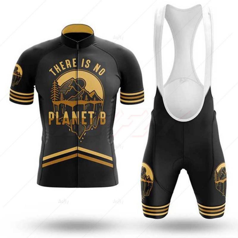 Cartoon Print Cycling Jersey Set Short Sleeve Breathable Quick Dry Bike Apparel Men Women Ride