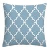 Federa cuscino geometrica lino blu lago bianco fodera cuscino divano decorazione casa può essere personalizzata per te 40x40 45x45 50x50 60x60