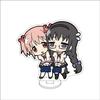 10CM Anime Puella Magi Madoka Magica Figure Stand Model Kaname Madoka/Akemi Homura  Cute Desk Decor Standing Sign Gifts