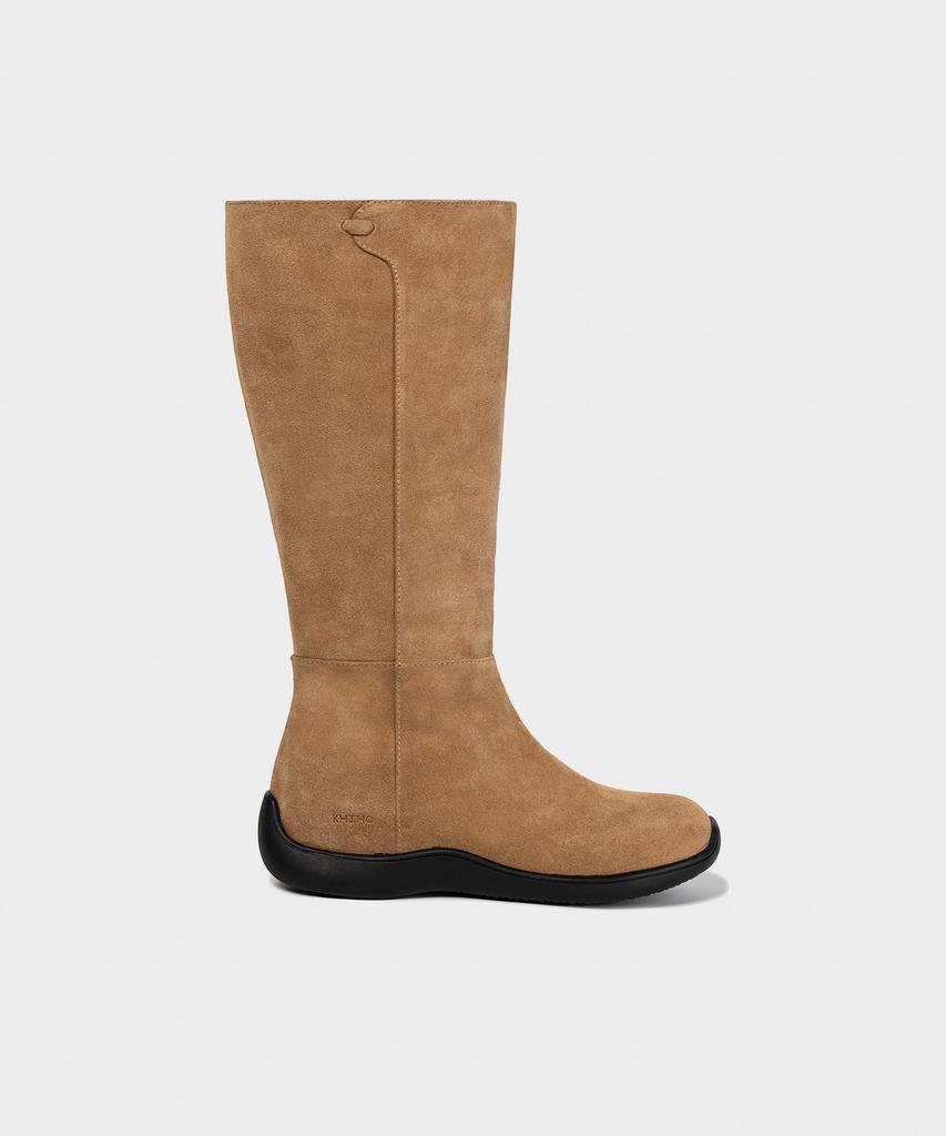 Khiho Clean Molded Long Boots Beige
