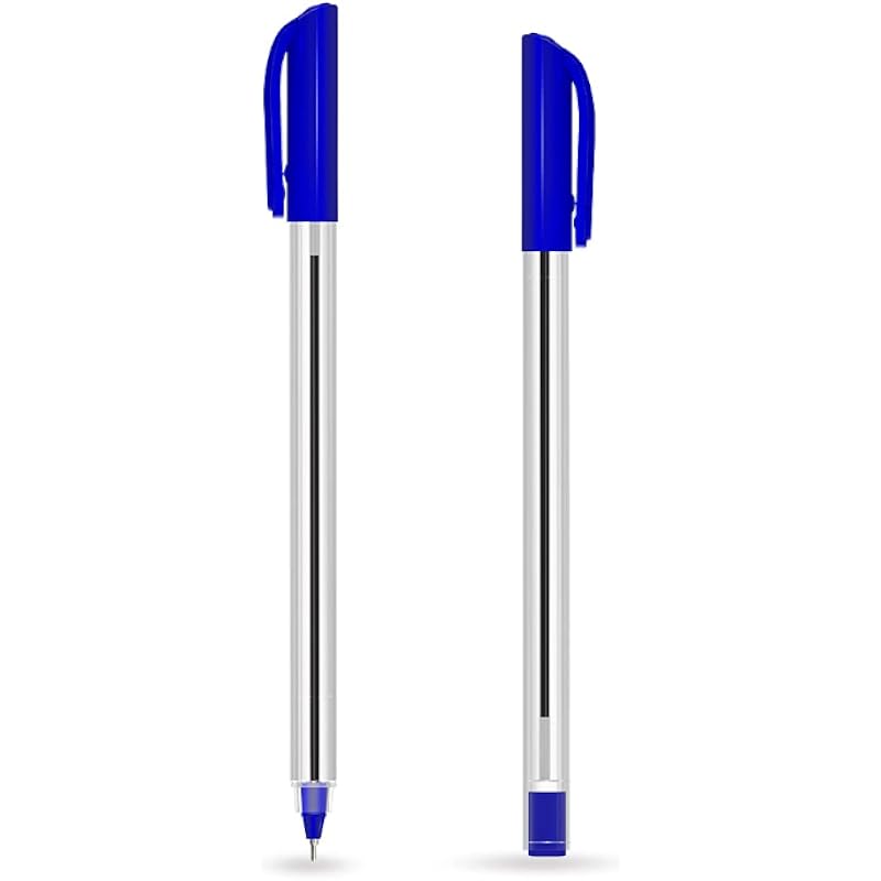 WIN Tick Ball Pens | 60 Blue Ink Pens | 0.7 Mm Tip | Comfortable Grip To Hold | Pens for Students | Smooth Writing | Ide