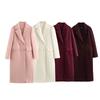 Kaslead New Arrival Women's Fashion Style Stylish Simple and Versatile Blended Coat Outwear 9231756