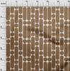 oneOone Georgette Viscose Brown Fabric Geometric Dress Material Fabric Print Fabric By The Yard 42 Inch