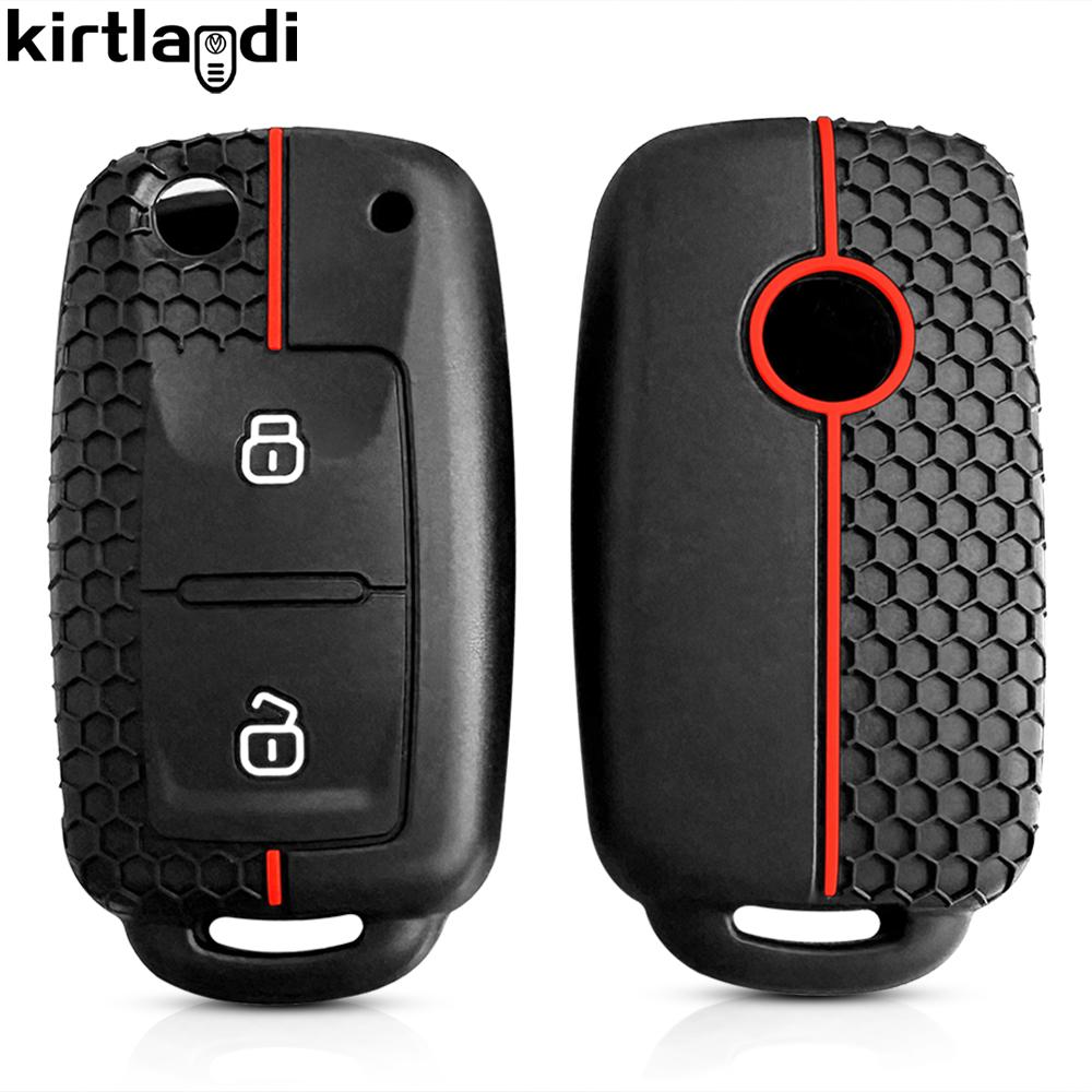 Silicone Case Key Cover Remote Fob Case for Volkswagen VW Bora Polo Jetta Passat B5 Golf 6 Beetle Caddy for Skoda Octavia Ibiza