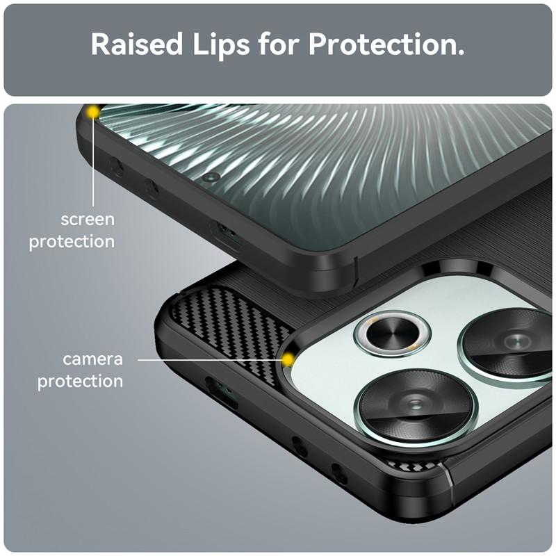For Xiaomi Poco F6 Case Xiaomi Poco F6 F6 Pro Cover Shockproof Original Silicone Luxury Brushed TPU Protective Phone Back Case