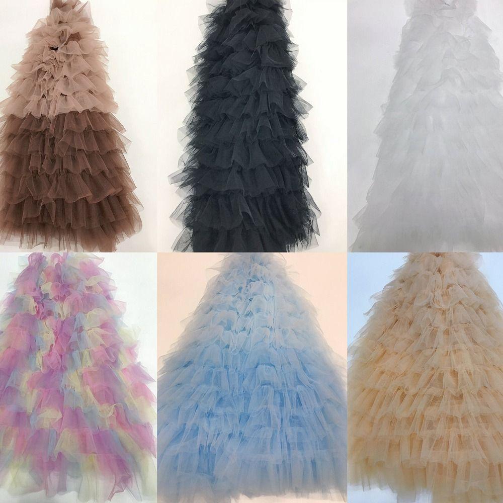 1 Yard Mesh Lace Accessories 12cm Wide Mesh Material Hem Cuffs Lace Trim Wedding Accessories