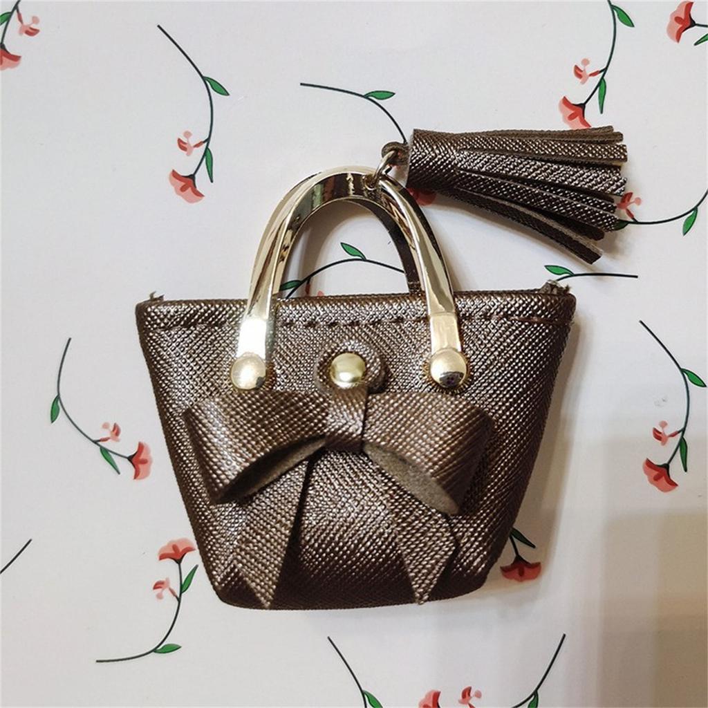 Miniature Handbag for 12 Inch Dolls Perfect for Fashionable Doll Colorful Outfits Mini Shopping Bag for 1/6 Scale Dolls